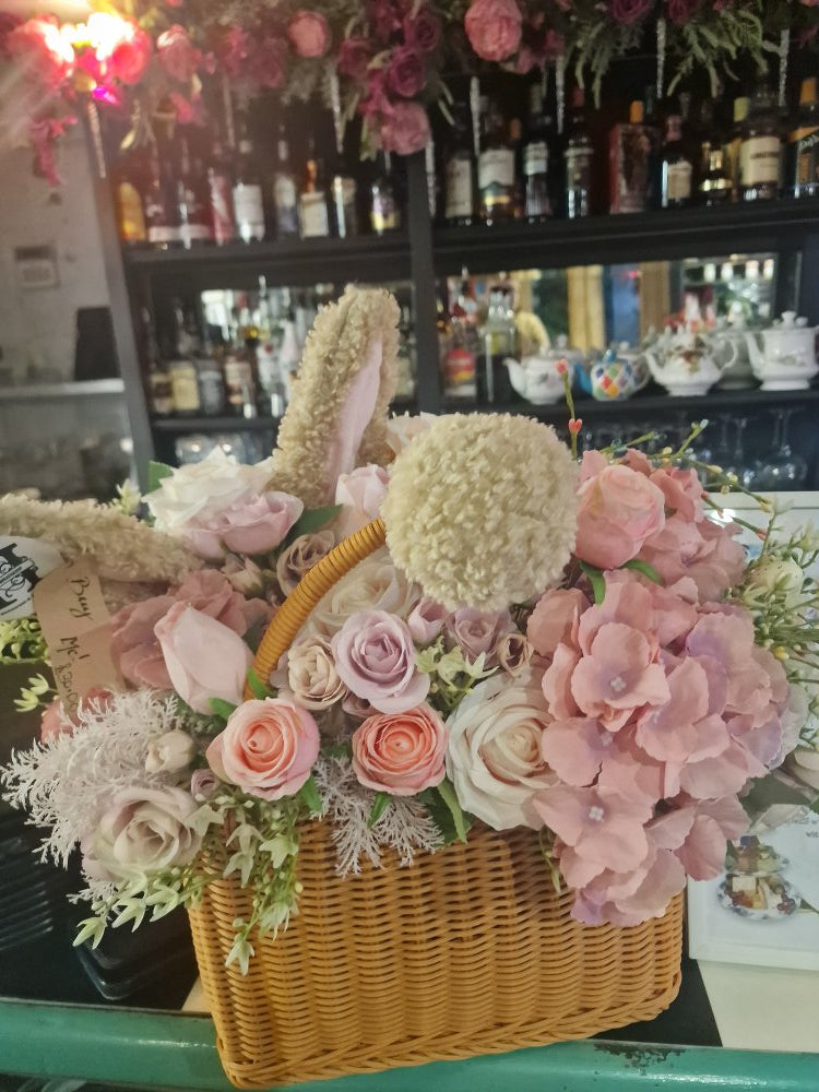 Bunny Floral Basket