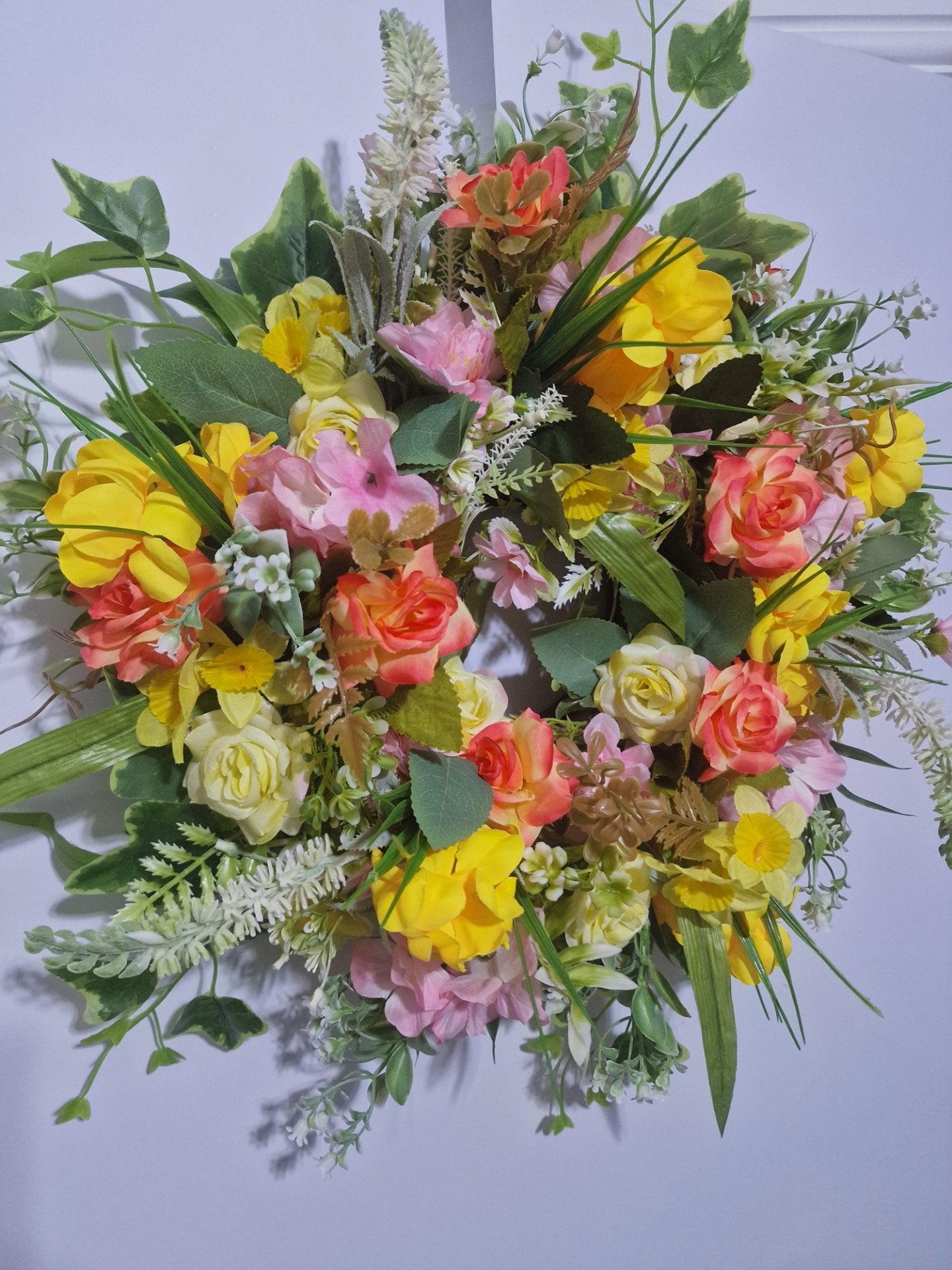 Sunlit Petals Wreath