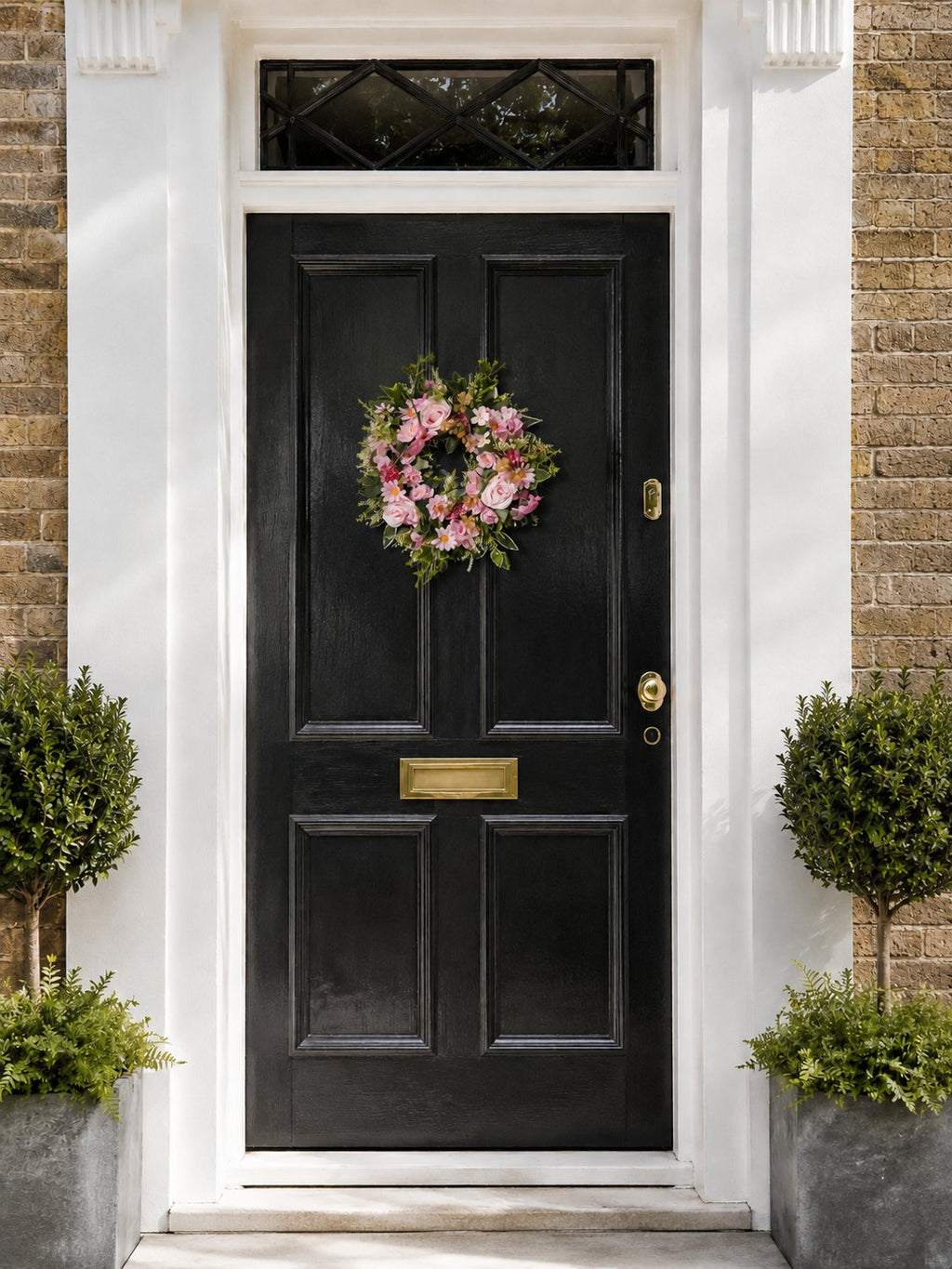 Pale Pink Summer Rose Wreath
