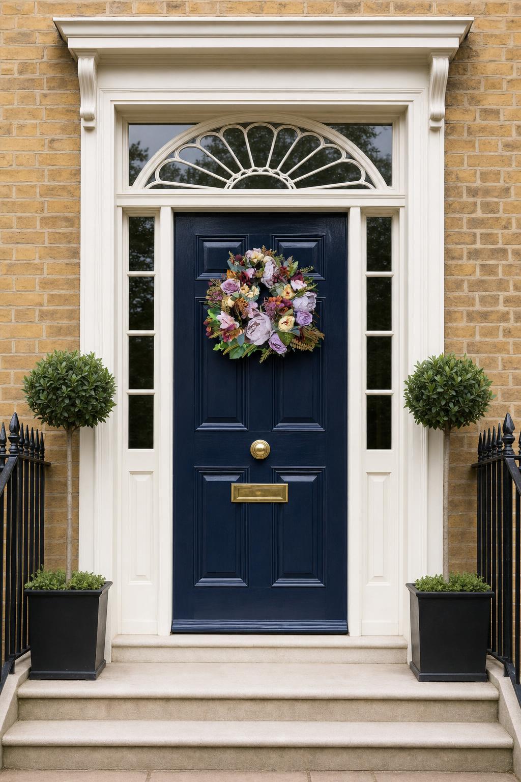 Blush and Autumnal Peonie Wreath