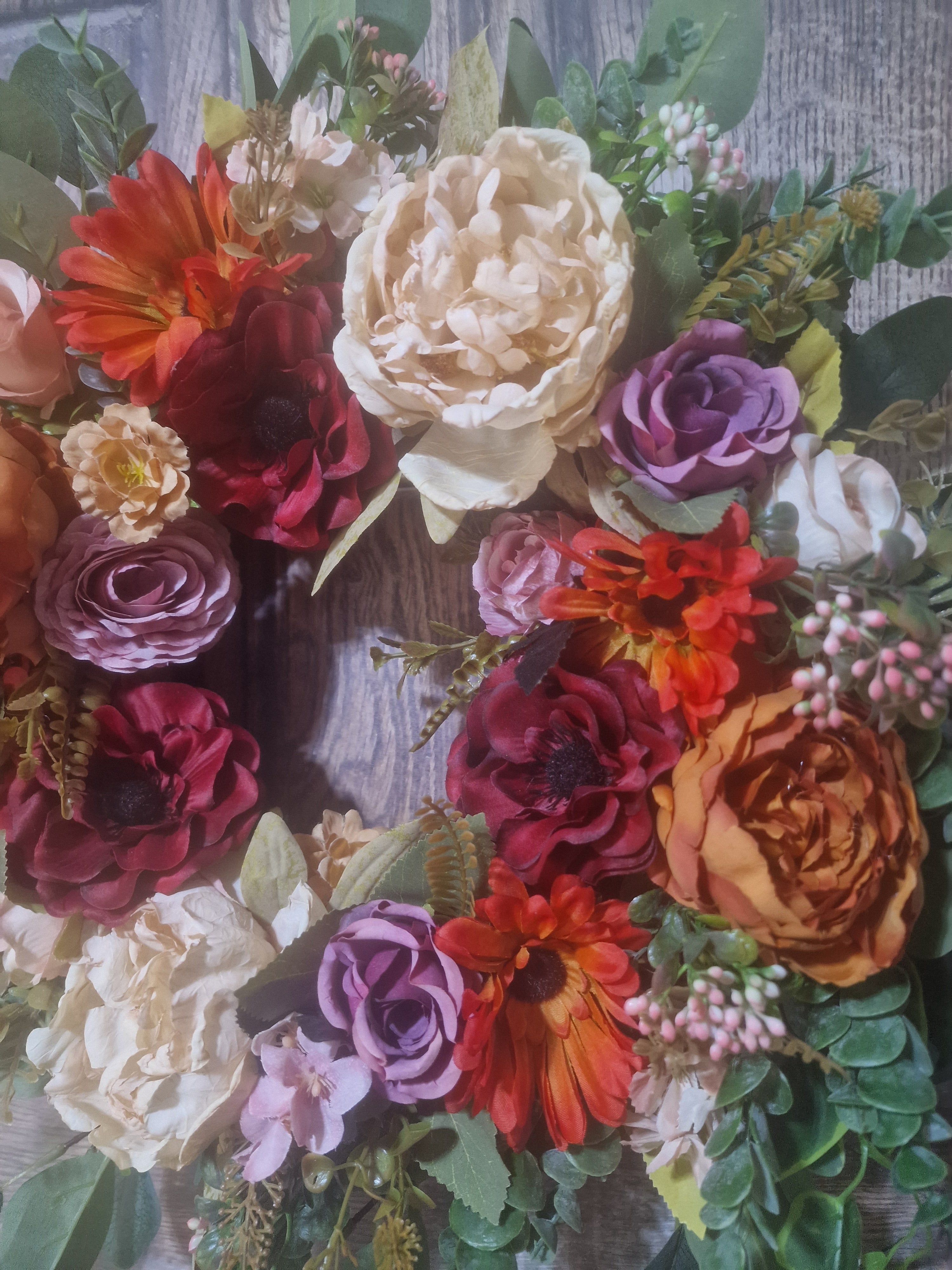 Autumnal Peony and Dahlia Symphony