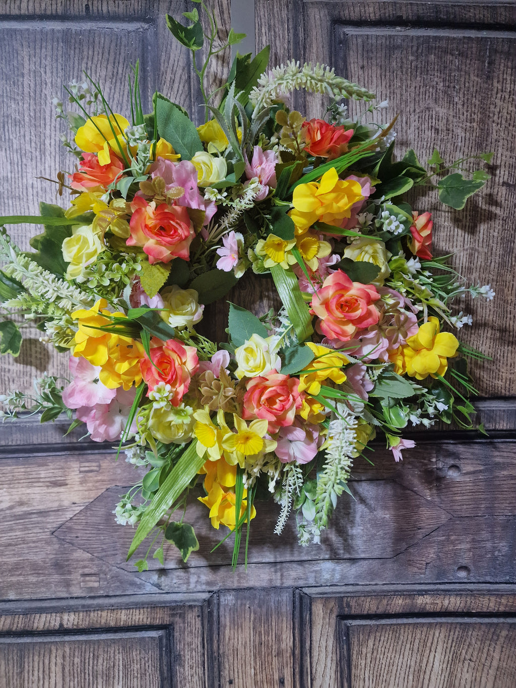 Sunlit Petals Wreath
