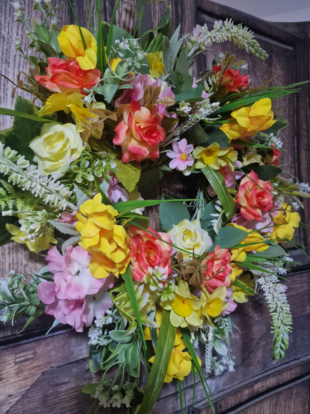 Sunlit Petals Wreath