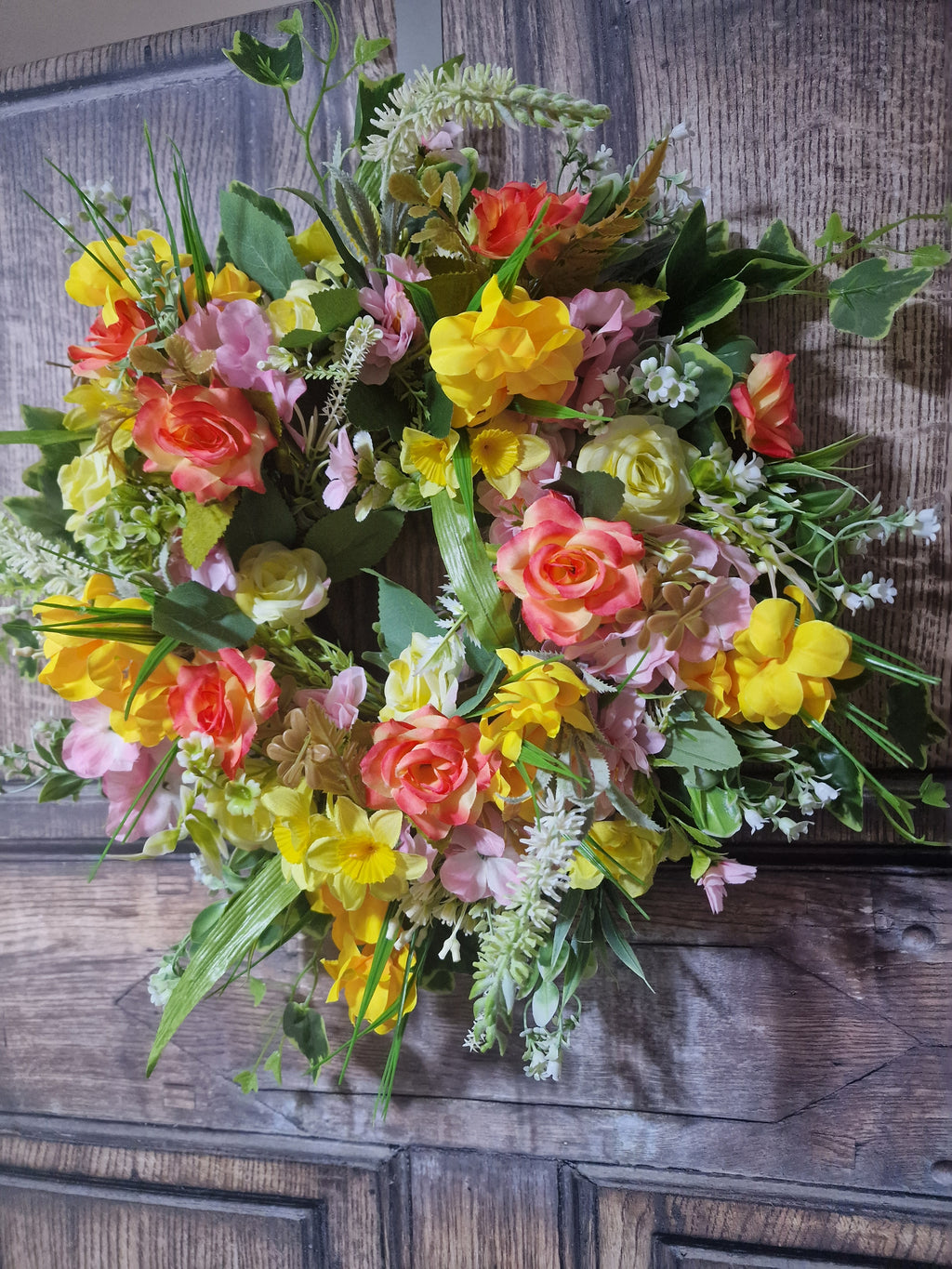 Sunlit Petals Wreath