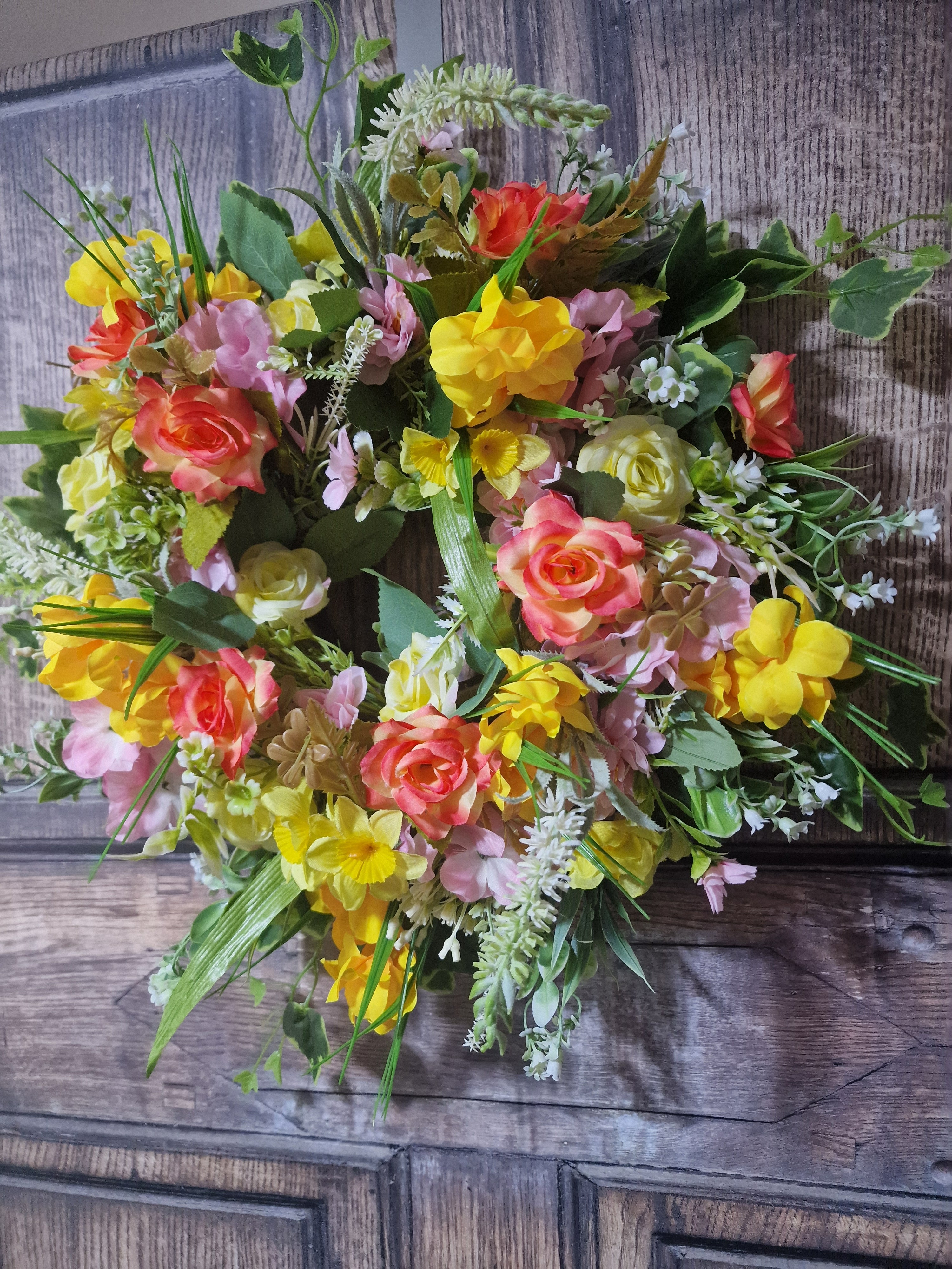 Sunlit Petals Wreath