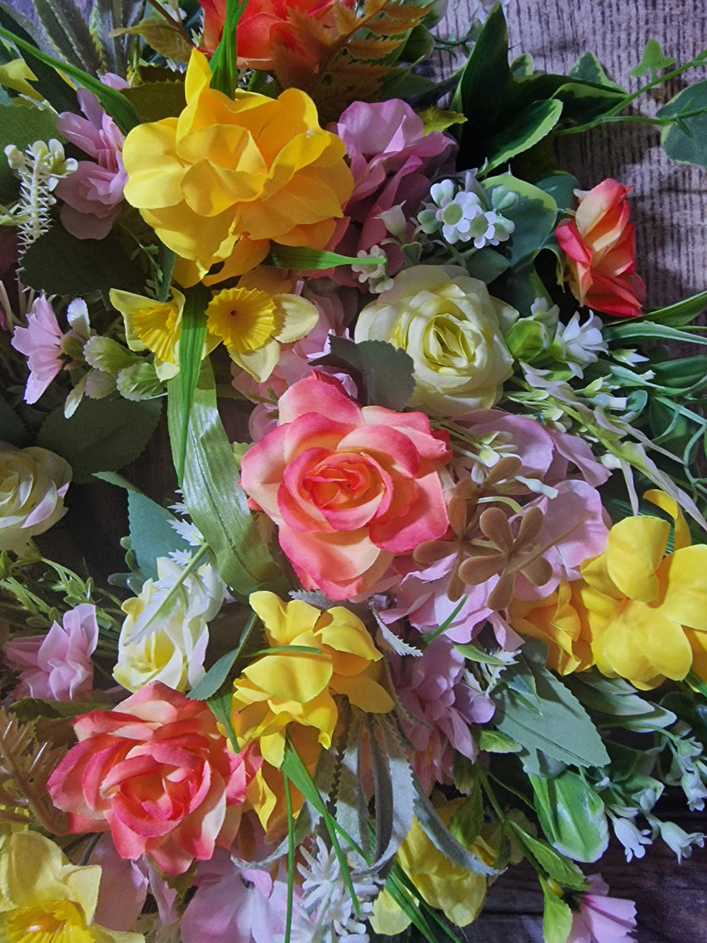 Sunlit Petals Wreath