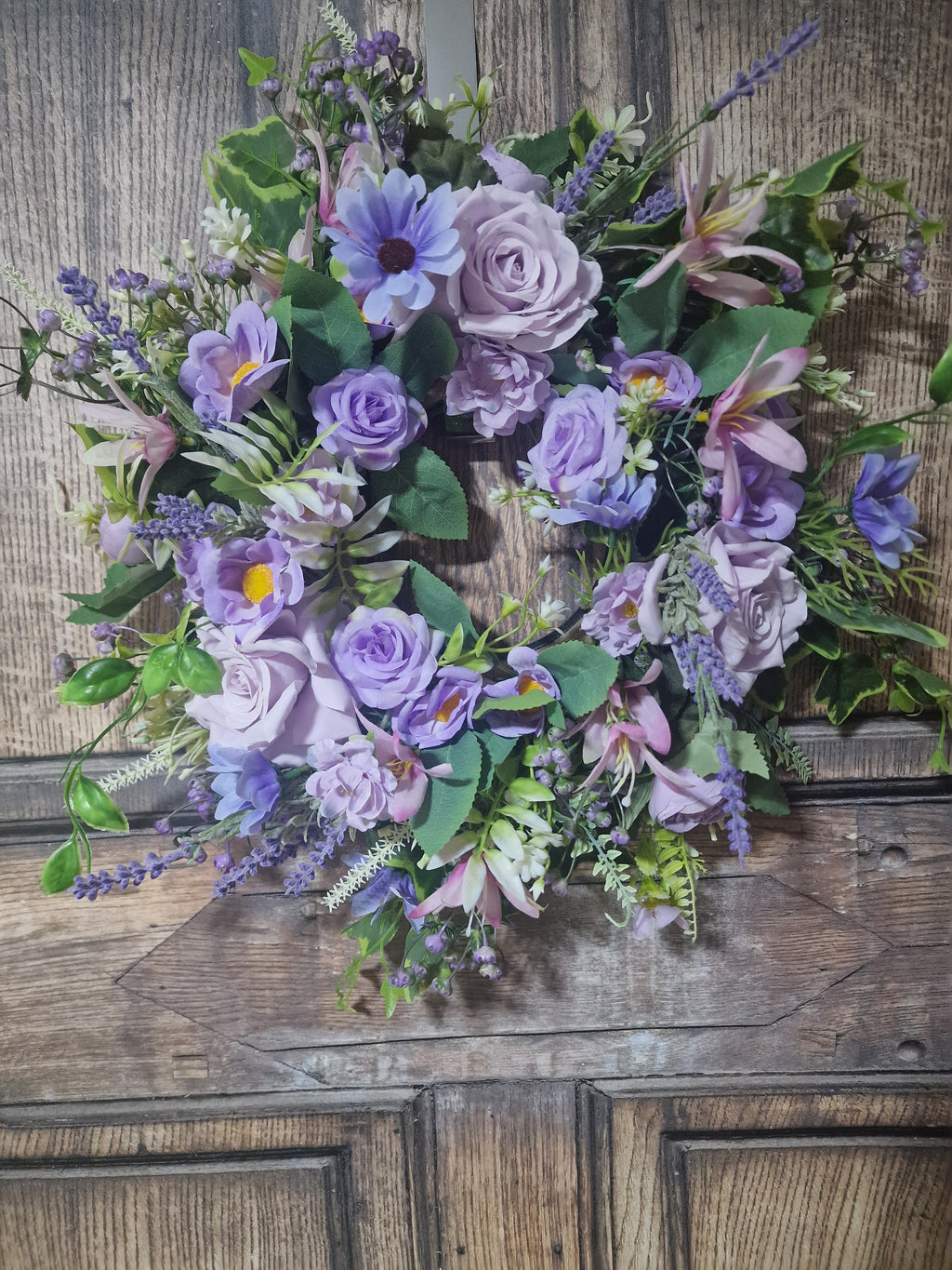 Lavender Elegance Floral Wreath