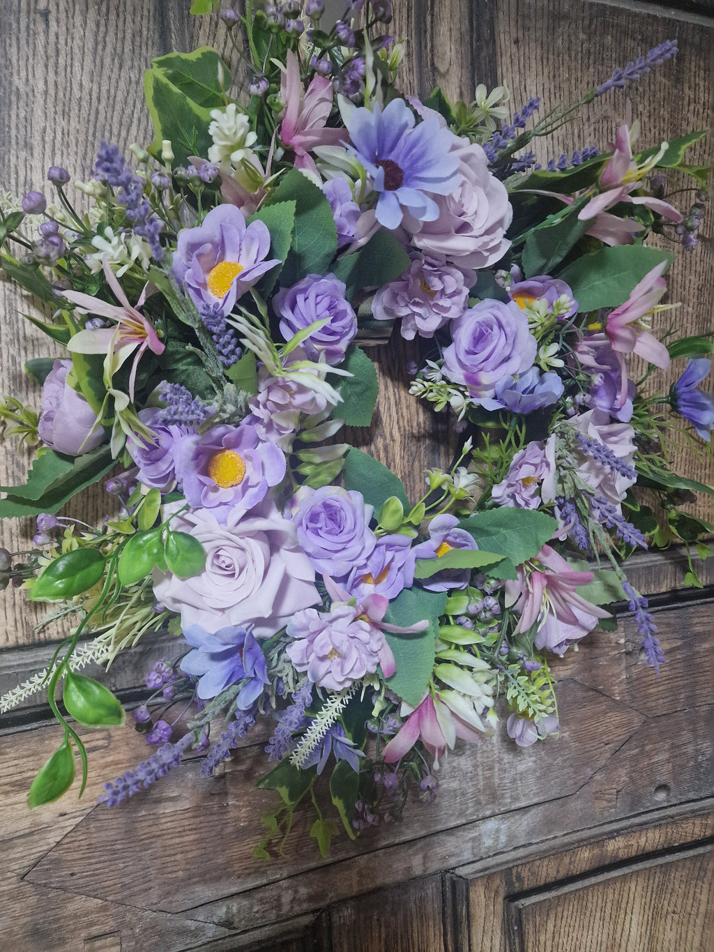 Lavender Elegance Floral Wreath