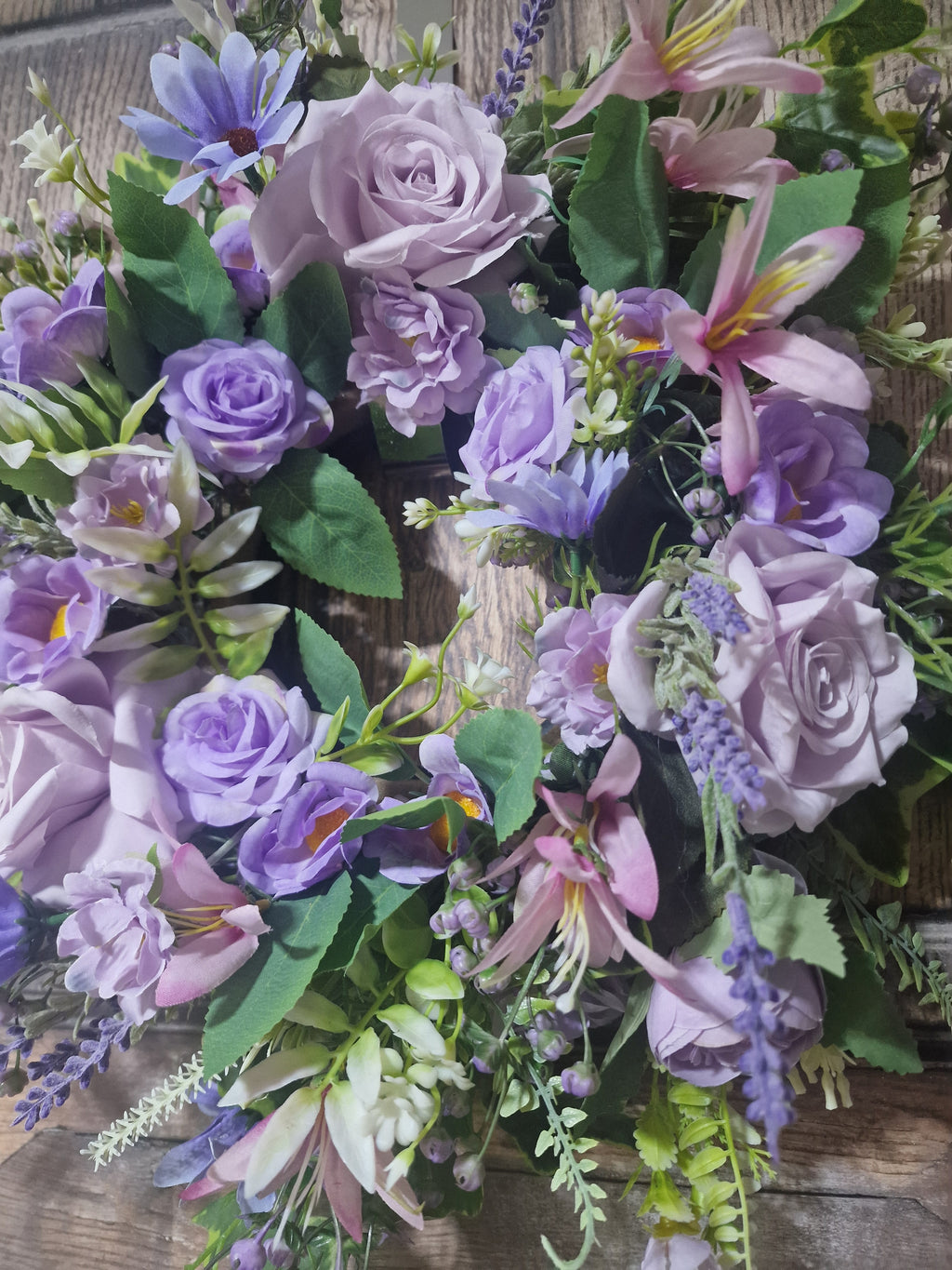 Lavender Elegance Floral Wreath