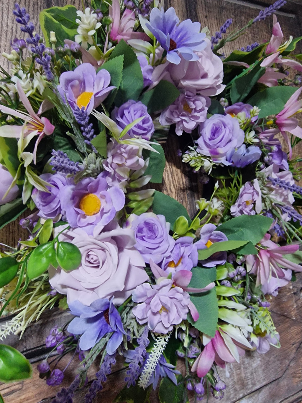 Lavender Elegance Floral Wreath