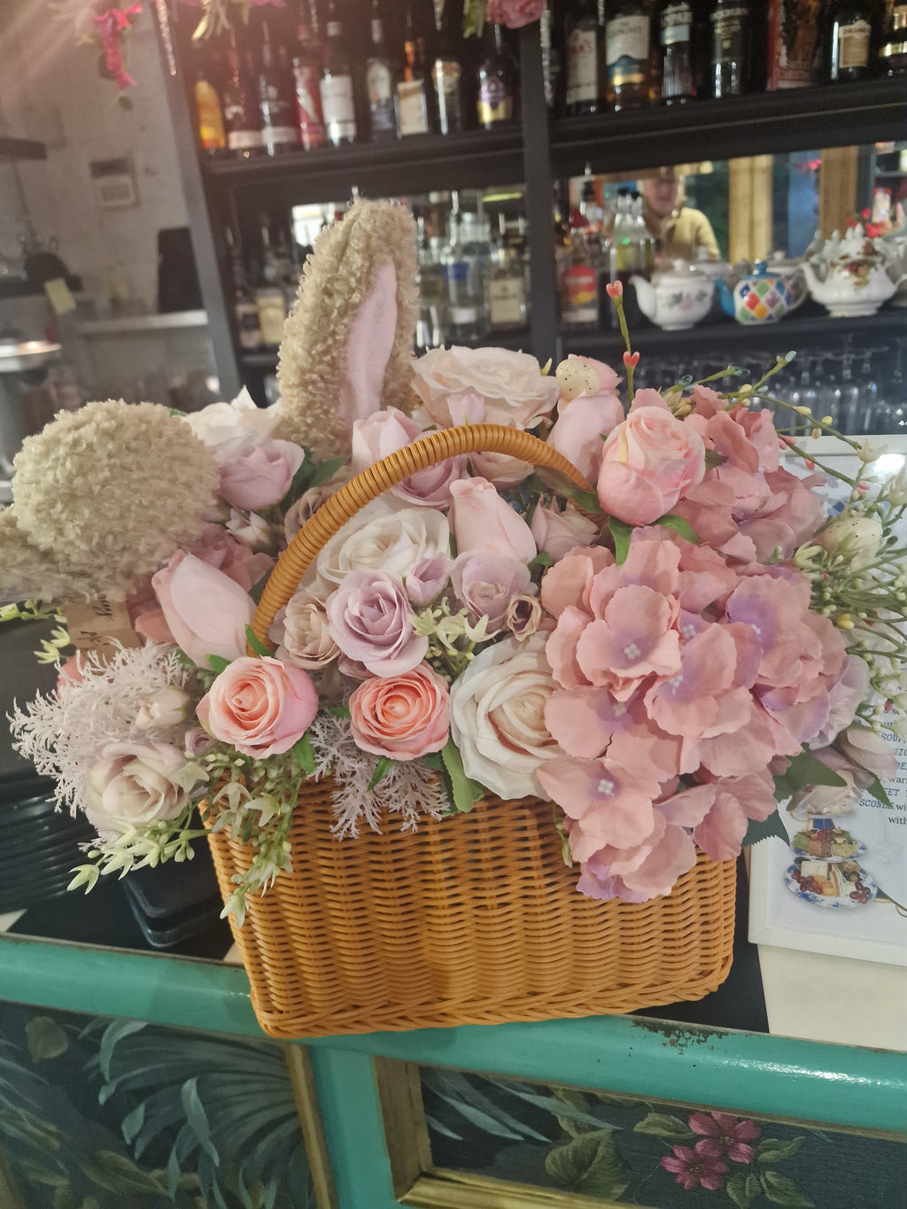 Bunny Floral Basket