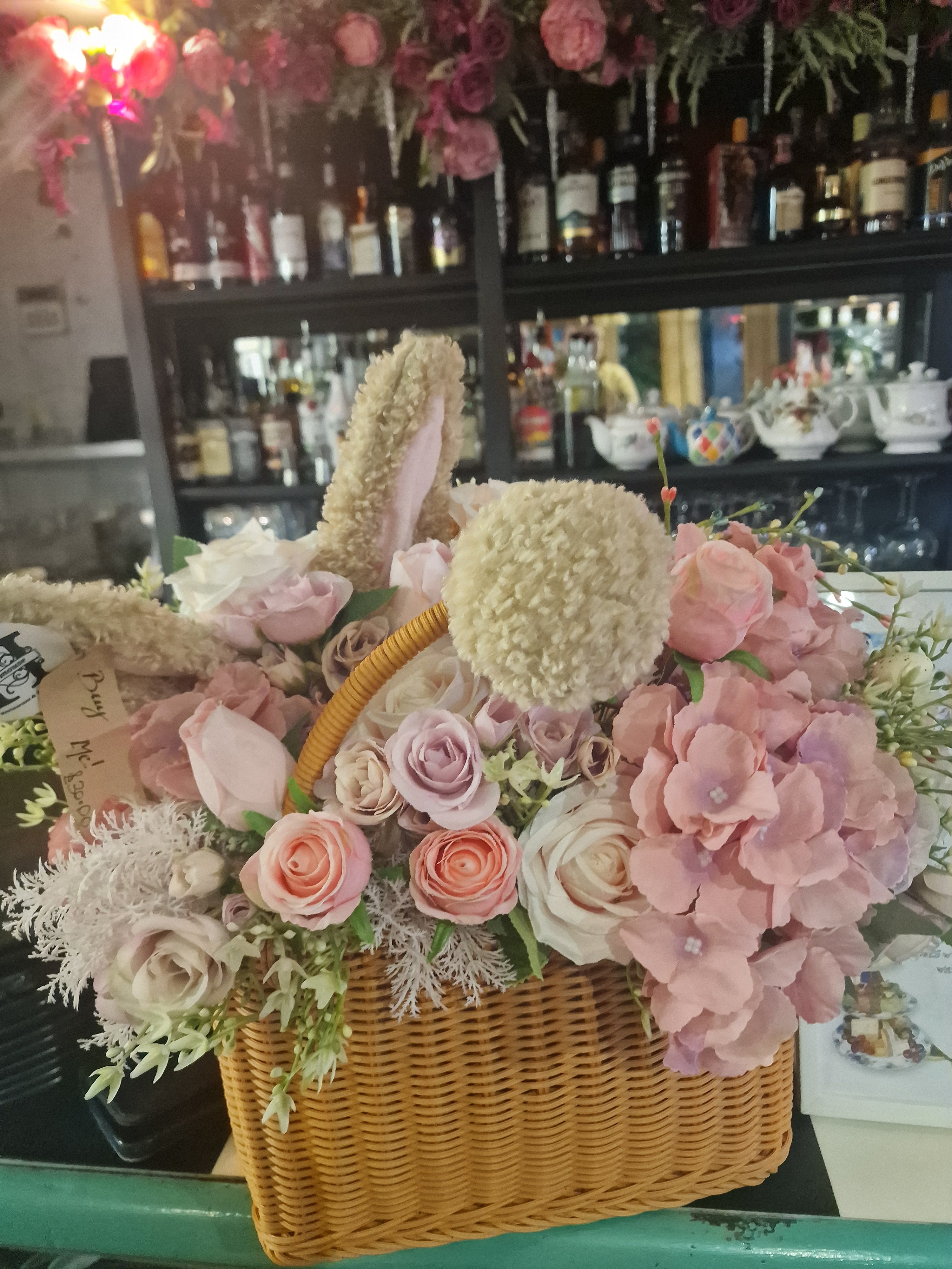 Bunny Floral Basket