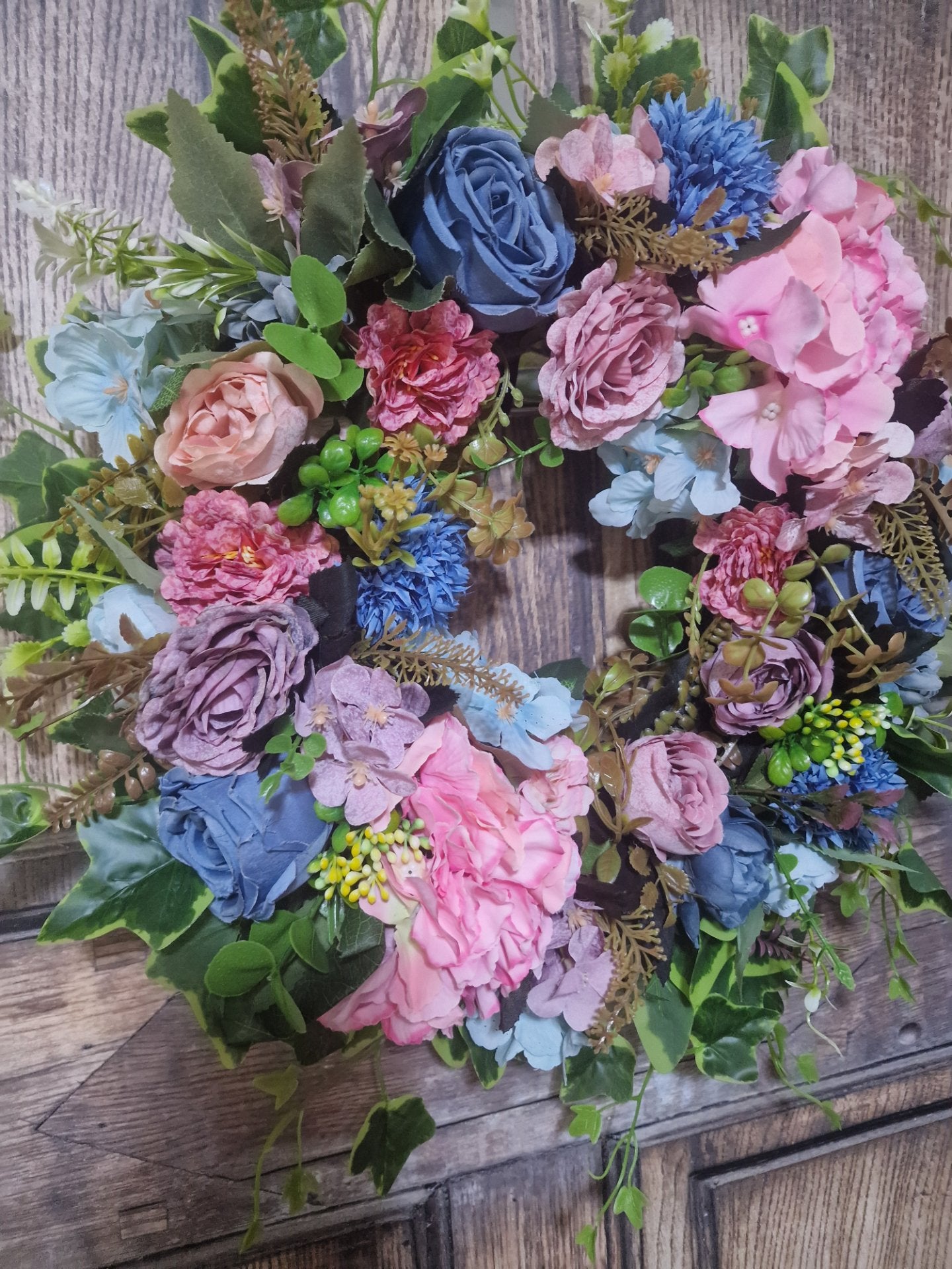 Dusty Rose and Blue Hydrangea