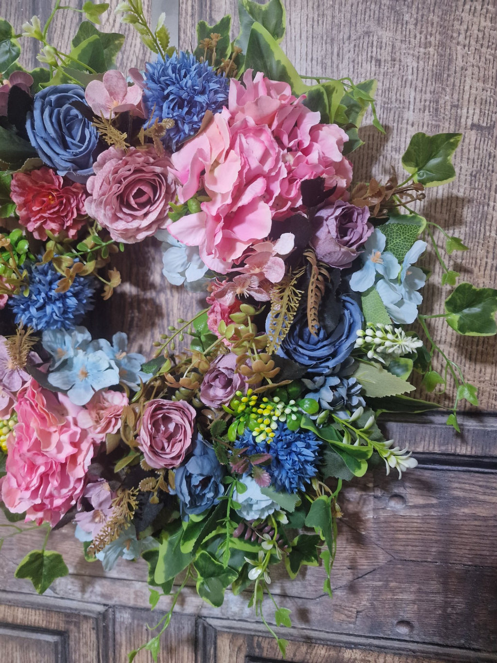 Dusty Rose and Blue Hydrangea