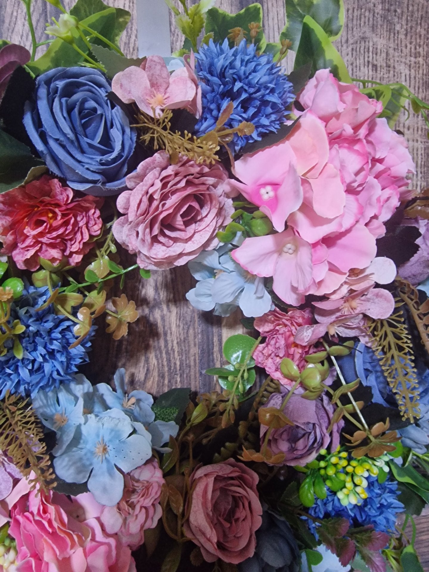 Dusty Rose and Blue Hydrangea