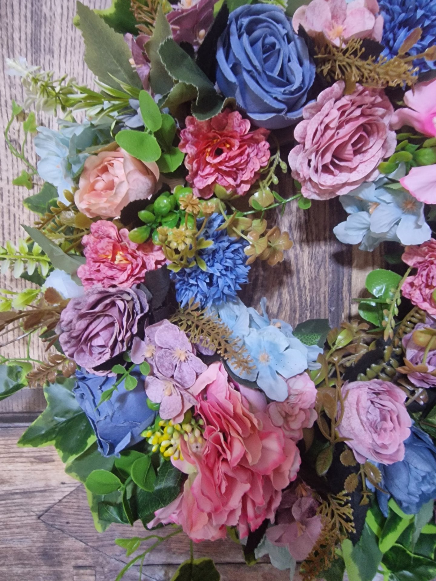 Dusty Rose and Blue Hydrangea