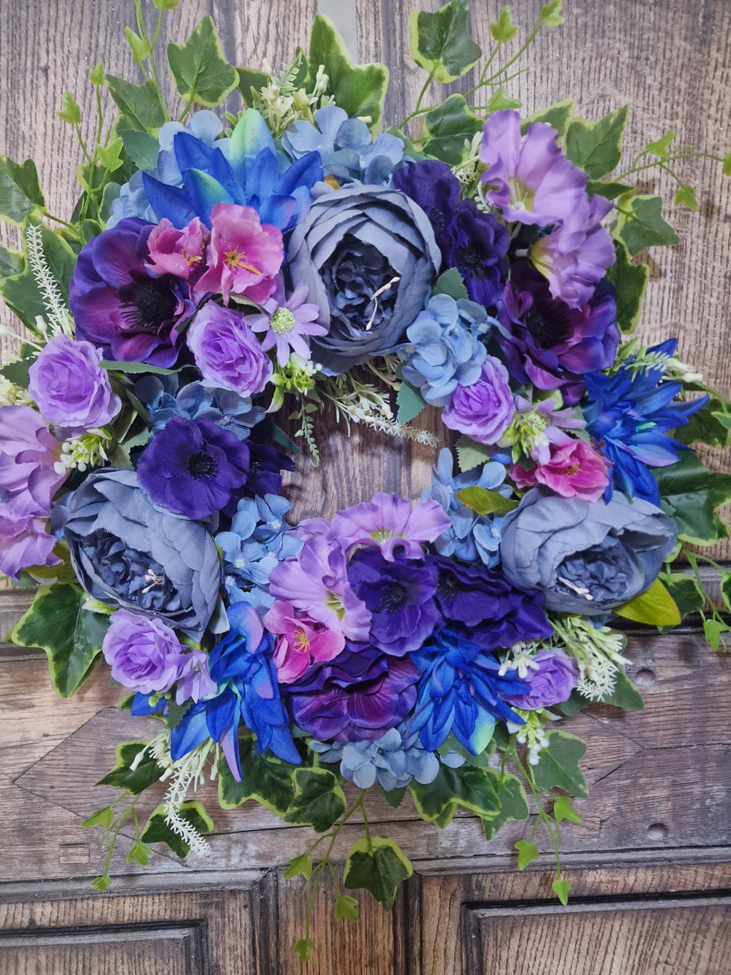 Lilac and Blue Marmite Peony Delight