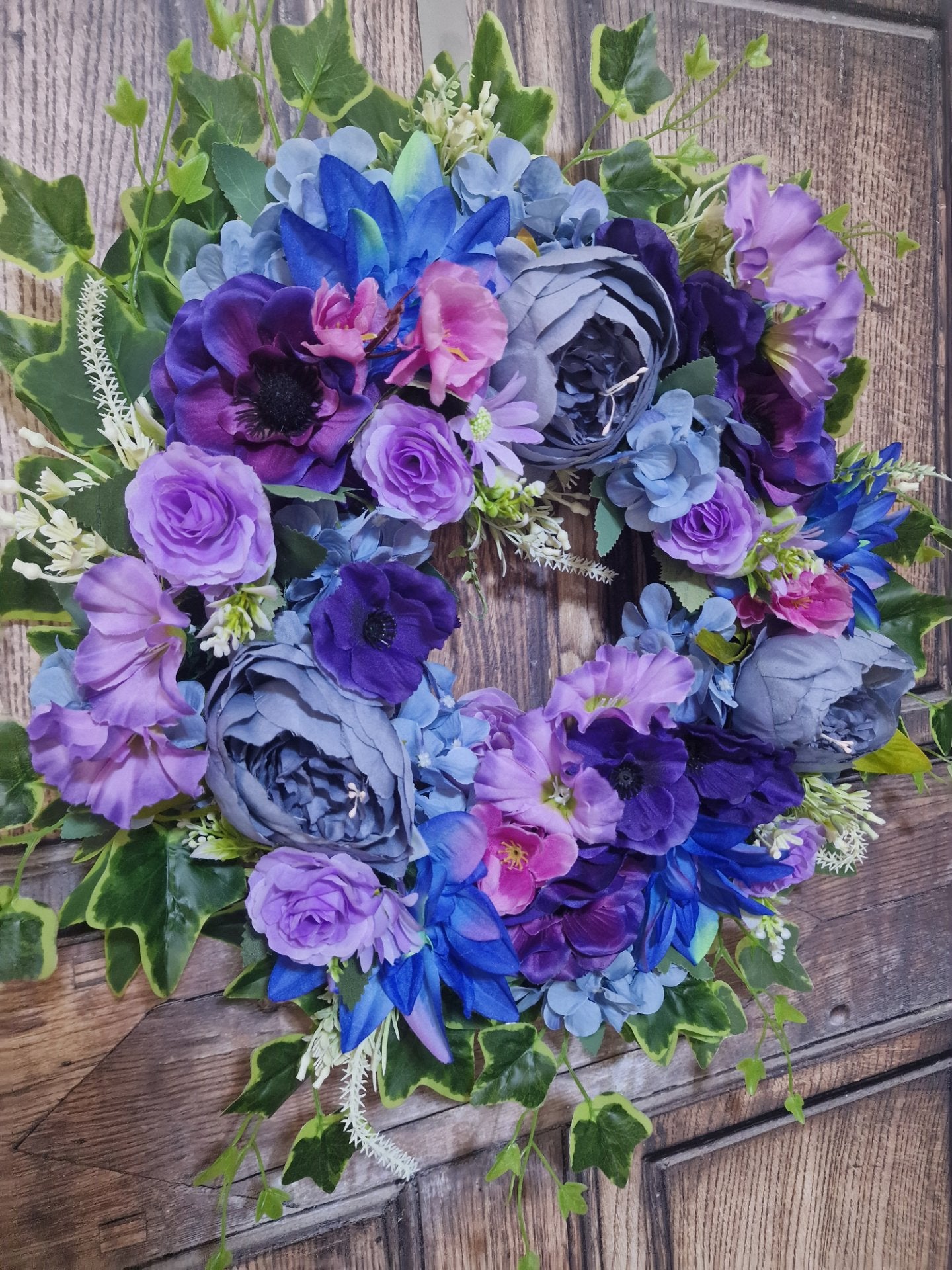 Lilac and Blue Marmite Peony Delight
