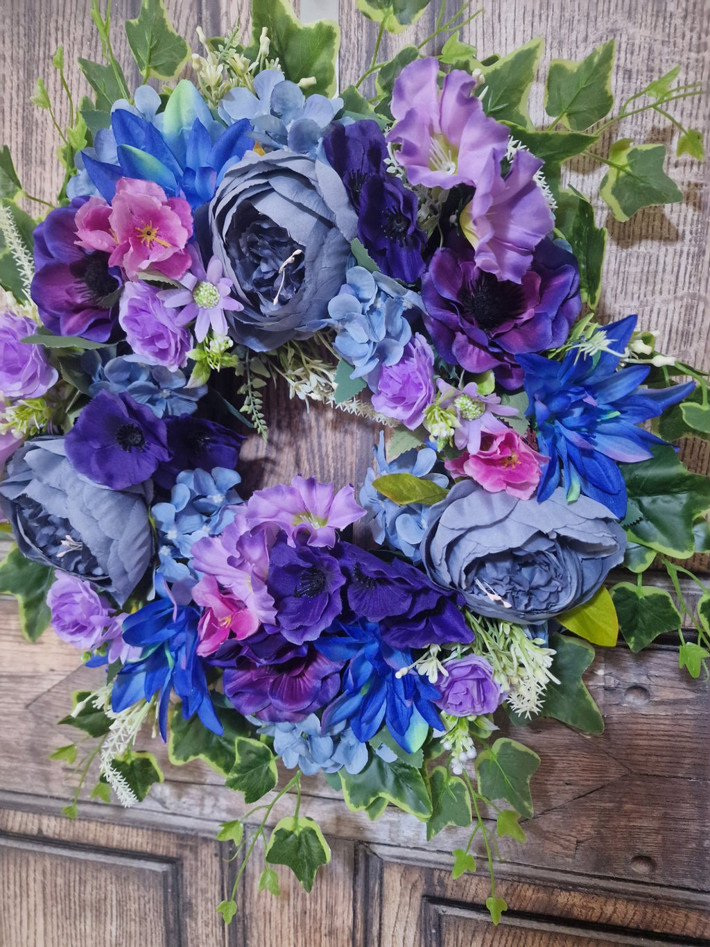 Lilac and Blue Marmite Peony Delight